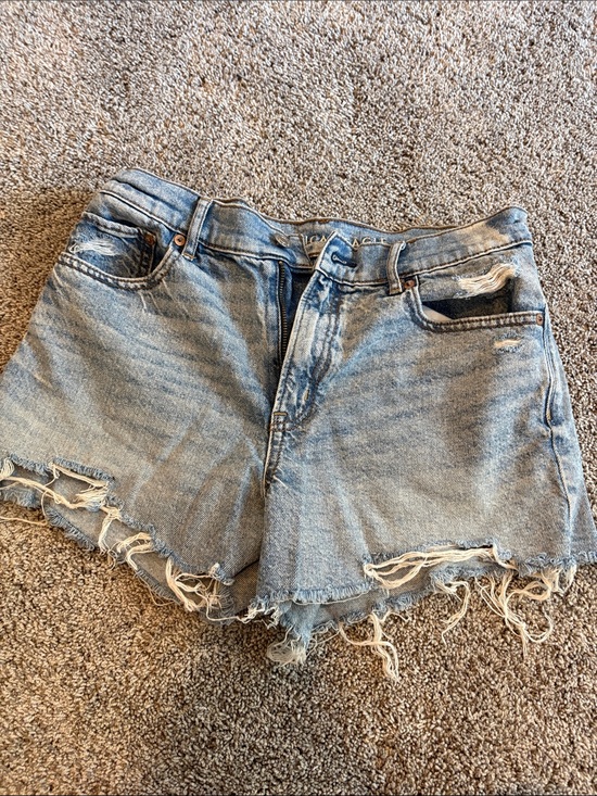 American Eagle Outfitters Pants - American Eagle Outfitters Light Blue Distressed Denim Cutoff Shorts